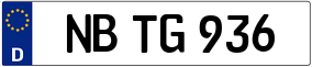 Trailer License Plate
